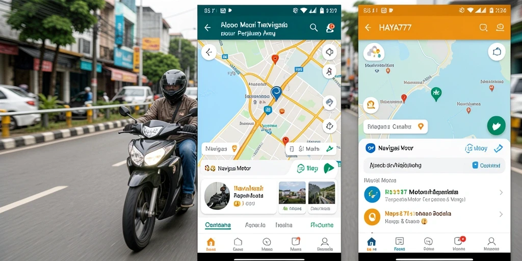 Tampilan antarmuka HAYA777 yang modern dan informatif untuk navigasi motor.