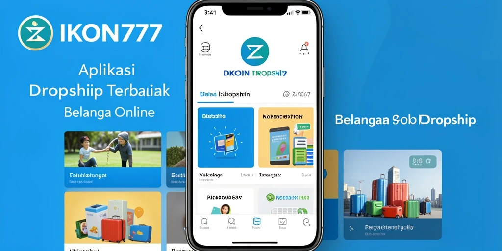 Tampilan antarmuka aplikasi <strong>IKON777</strong> yang menarik untuk dropship.