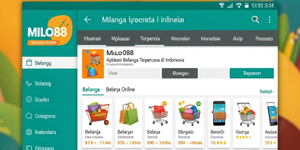 Tampilan antarmuka MILO88 yang ramah pengguna untuk Belanja Online.