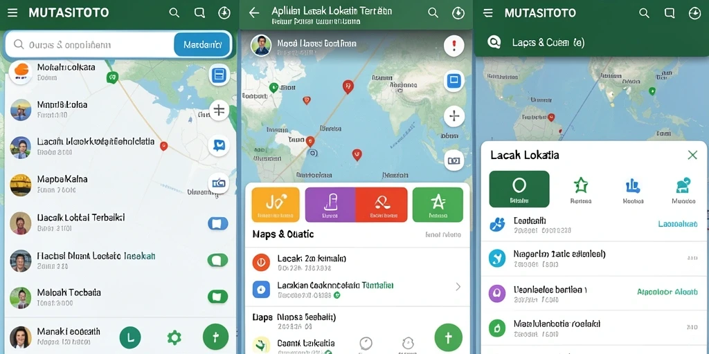Tampilan antarmuka utama aplikasi MUTASITOTO untuk pelacakan lokasi.