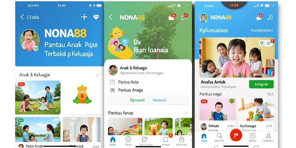 Tampilan antarmuka NONA88 yang sederhana dan informatif.