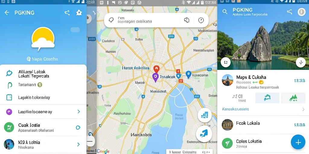 Antarmuka PGKING yang intuitif untuk pelacakan lokasi.