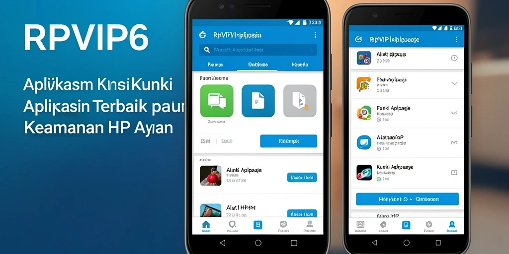 Tampilan antarmuka RPVIP6 yang menarik dan fungsional untuk Kunci Aplikasi.