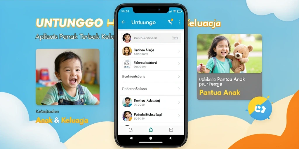 Tampilan antarmuka UNTUNGGO untuk memantau anak dengan mudah.
