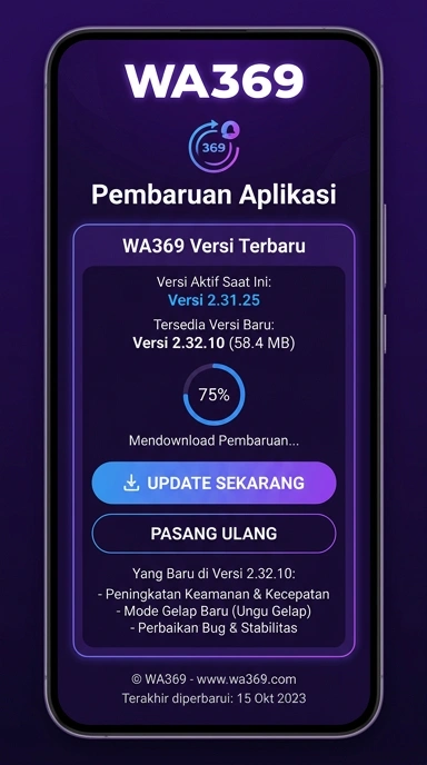 Riwayat Versi wa369 untuk Pengguna Android
